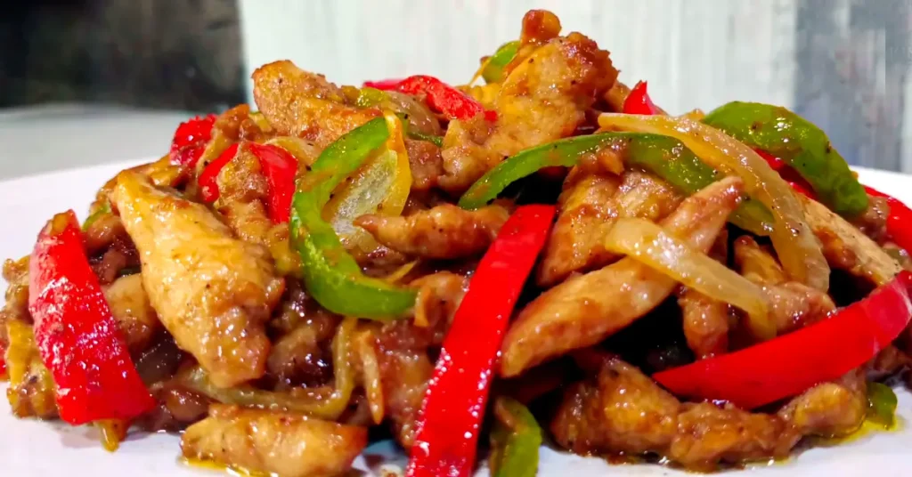 chicken peppers onions recipe