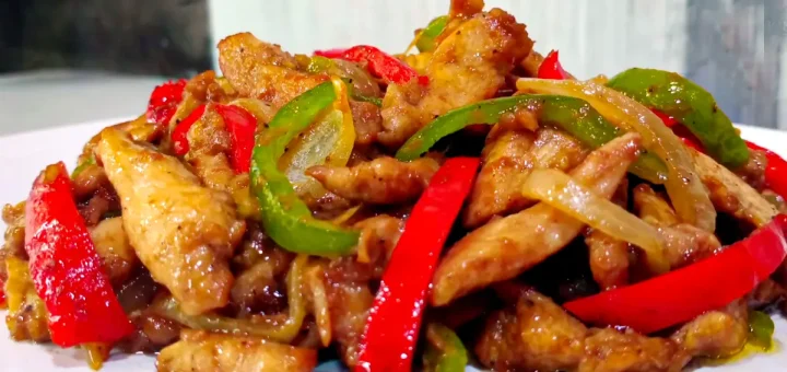 chicken peppers onions recipe